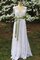 Abito da Sposa A-Line Spazzola Treno con Applique Semplice con Fusciacca