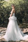 Abito da sposa con increspature senza maniche sexy pudica squisito v-scollo