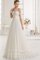 Abito da Sposa A Terra con Fiocco Largo in Tulle A-Line