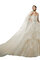 Abito da sposa radiosa senza maniche formale affascinante con increspature fancy