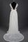Abito da Sposa Lunghi Favola con Perline con Manica Corte Naturale