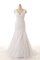 Abito da Sposa V-Scollo Senza Maniche con Increspato Lusso con Criss-cross