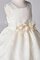 Abito da Cerimonia Bambini Tondo Naturale con Piega Ball Gown con Fiocco