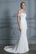 Abito da sposa singolo con piega a terra fancy gioiello corpetto accentato naturale