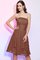 Abito da Damigella con Piega A-Line in Chiffon Senza Maniche Principessa