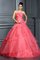 Abito Quinceanera Allacciato Ball Gown Alta Vita A Terra Lunghi