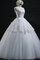 Abito da Sposa Moderno Lusso con Piega Semplice con Manica Corte
