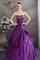 Abito Quinceanera con Applique Cuore con Ricamo con Stropicciato