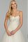 Abito da Sposa Ball Gown con Criss-cross con Ricamo Senza Maniche Naturale