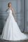 Abito da sposa ball gown pudica shiena sheer decorato naturale carino