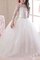 Abito da Cerimonia Bambini Naturale in Pizzo in Tulle Ball Gown Tondo