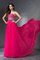 Abito da Sera in Chiffon Principessa Senza Maniche Lungo Cerniera