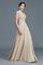 Abito Mamma Sposa A-Line con Increspature Principessa in Chiffon Naturale