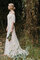 Abito da sposa in pizzo senza strap in tulle con fusciacca lusso brillante