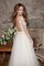 Abito da Sposa in Tulle A-Line in Pizzo Cappellino decorato