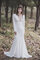 Abito da sposa semplice sirena pomposo scintillante cerniera all aperto