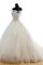 Abito da Sposa A-Line in Pizzo Senza Strap con Increspature Elegante