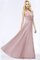 Abito da ballo senza maniche in chiffon bello con perline tubino moda