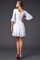 Abito da Damigella V-Scollo con Mezze Maniche A-Line Mini in Chiffon