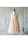 Abito da Cerimonia Bambini A-Line Naturale in Tulle con Fiore con Increspature