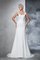 Abito da Sposa Conotta in Chiffon Senza Maniche con Perline A-Line