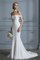 Abito da sposa singolo con piega a terra fancy gioiello corpetto accentato naturale