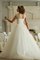 Abito da Sposa Radiosa Largo Naturale in Tulle A Terra