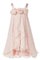 Abito da Cerimonia Bambini in Chiffon Principessa A Terra con Fiore Conotta