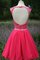 Abito da cocktail Cappellino Sogno A-Line Seducente in Chiffon