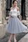 Abito homecoming assorbente a-line sotto ginocchio principessa in pizzo in tulle