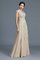 Abito Mamma Sposa A-Line con Increspature Principessa in Chiffon Naturale