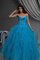 Abito Quinceanera Ball Gown con Increspature in Tulle A-Line con Increspato