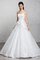 Abito da Sposa con Festone in Raso A-Line Cuore Senza Maniche