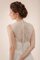 Abito da Sposa Shiena Sheer tradizionale in Pizzo Vintage Naturale