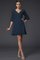 Abito da Damigella V-Scollo con Mezze Maniche A-Line Mini in Chiffon