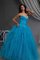 Abito Quinceanera Ball Gown con Increspature in Tulle A-Line con Increspato