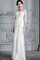 Abito da Sposa V-Scollo in Chiffon Tubino Naturale A Terra