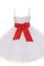 Abito da Cerimonia Bambini Senza Maniche con Increspato A-Line con Fiore