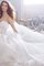 Abito da Sposa con Increspature Ball Gown Naturale Spazzola Treno Cuore