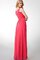 Abito da damigella in Chiffon con Piega Quadrato Lusso Cerniera