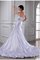 Abito da Sposa Senza Maniche Alta Vita con Perline Senza Strap Allacciato