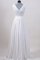Abito da Sposa V-Scollo A-Line in Chiffon con Fiocco a Spiaggia