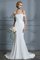 Abito da sposa singolo con piega a terra fancy gioiello corpetto accentato naturale