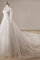 Abito da sposa in tulle con applique lusso in raso distintivo oversize