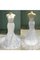 Abito da Sposa Formale E Informale Lunghi Sogno con Perline Naturale