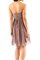 Abito da damigella con Criss-cross Al Ginocchio con Increspato A-Line in Chiffon