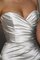 Abito da Sposa in Raso Ball Gown Asimmetrici con Stropicciato Senza Maniche