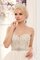 Abito da Sposa Naturale A Terra Lunghi Senza Maniche con Cristino