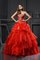 Abito Quinceanera Naturale A Terra Cuore con Perline Ball Gown