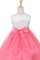 Abito da Cerimonia Bambini con Fiore in Organza Senza Maniche Quadrato